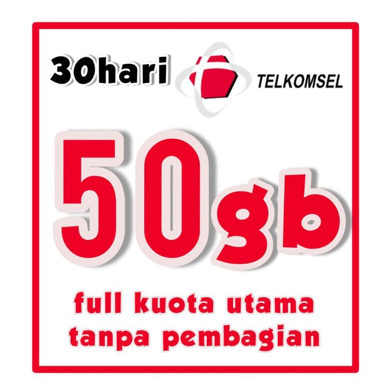 BEST DEAL KUOTA TELKOMSEL 8GB 16GB 25GB 50GB