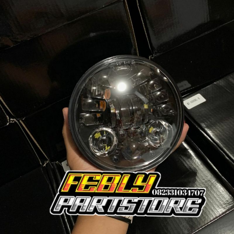 LAMPU DAYMAKER 5,7 INCH 16 LED DOT SAE IMPORT LAMPU DAYMAKER 16 LED IMPORT PNP CB GL MP TIGER LAMPU 