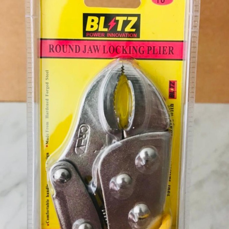 Tang Buaya BLITZ Bengkok 10in - Curved Locking Pliers 10 in - Vise Grips 10’’ Tang Jepit Grip Vice