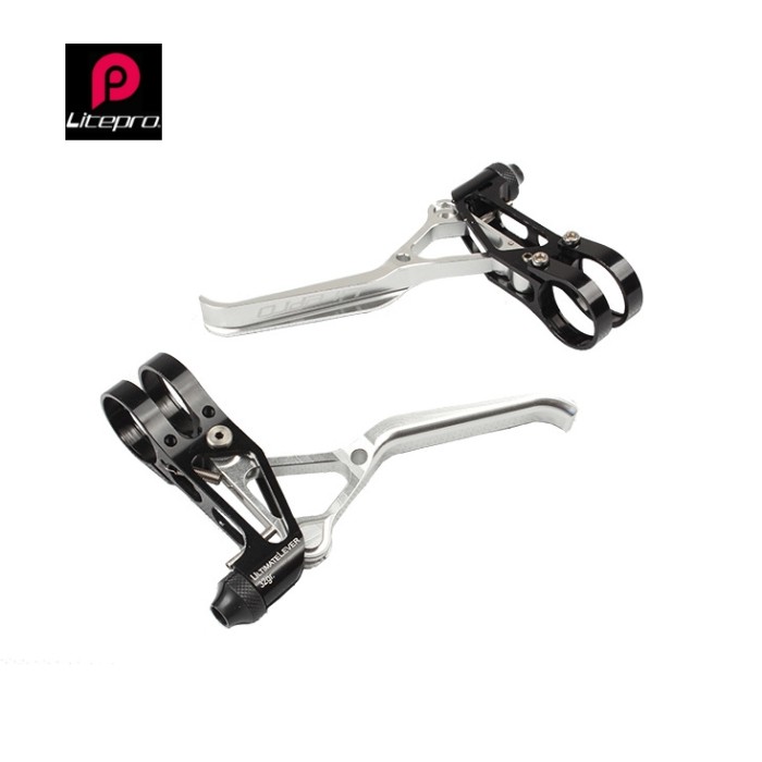 LITEPRO HANDLE BRAKE LEVER ULTRALIGHT - TUAS REM SEPEDA LIPAT SILVER