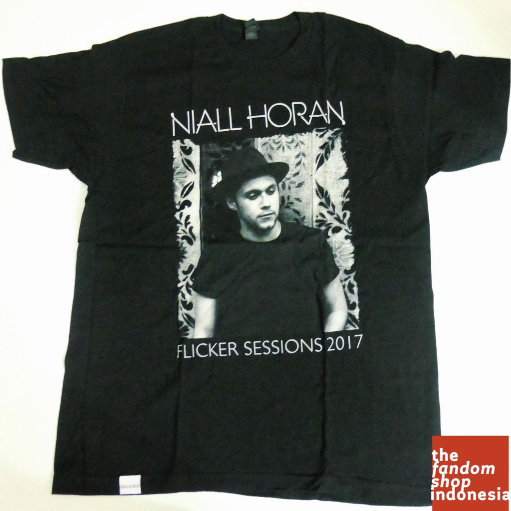 Kaos Hitam (Black T-shirt) Niall Horan Flickers Session 2017 CONCERT OFFICIAL