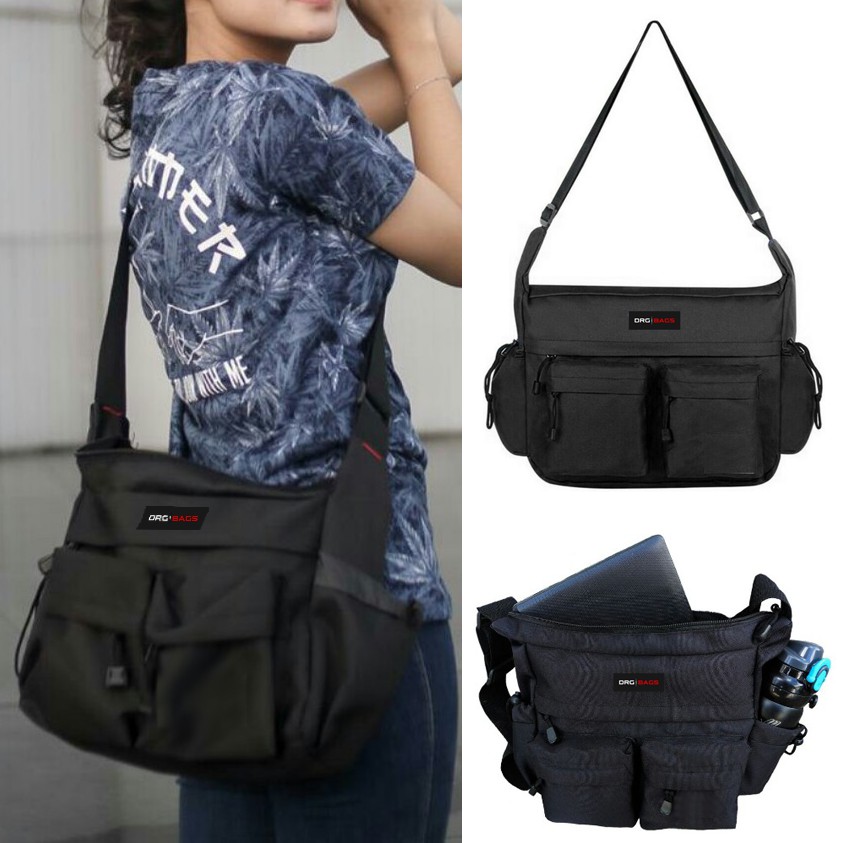 [BISA COD] Tas Selempang Pria DRG EVO Sling Bag Slingbag Slempang Cowok Cewek Wanita Murah ORIGINAL