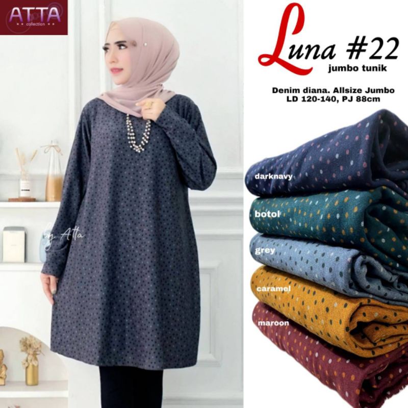 luna22 tunik jumbo Tunik denim diana ld 120 by atta