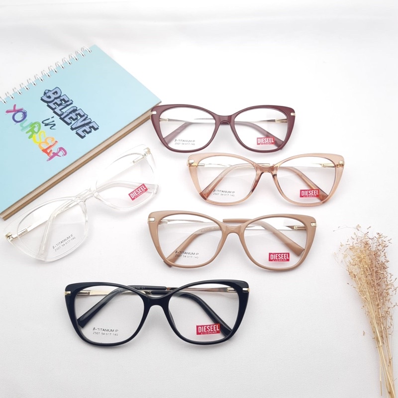 Frame kacamata Cat eye model terbaru kacamata cewek kode Z507