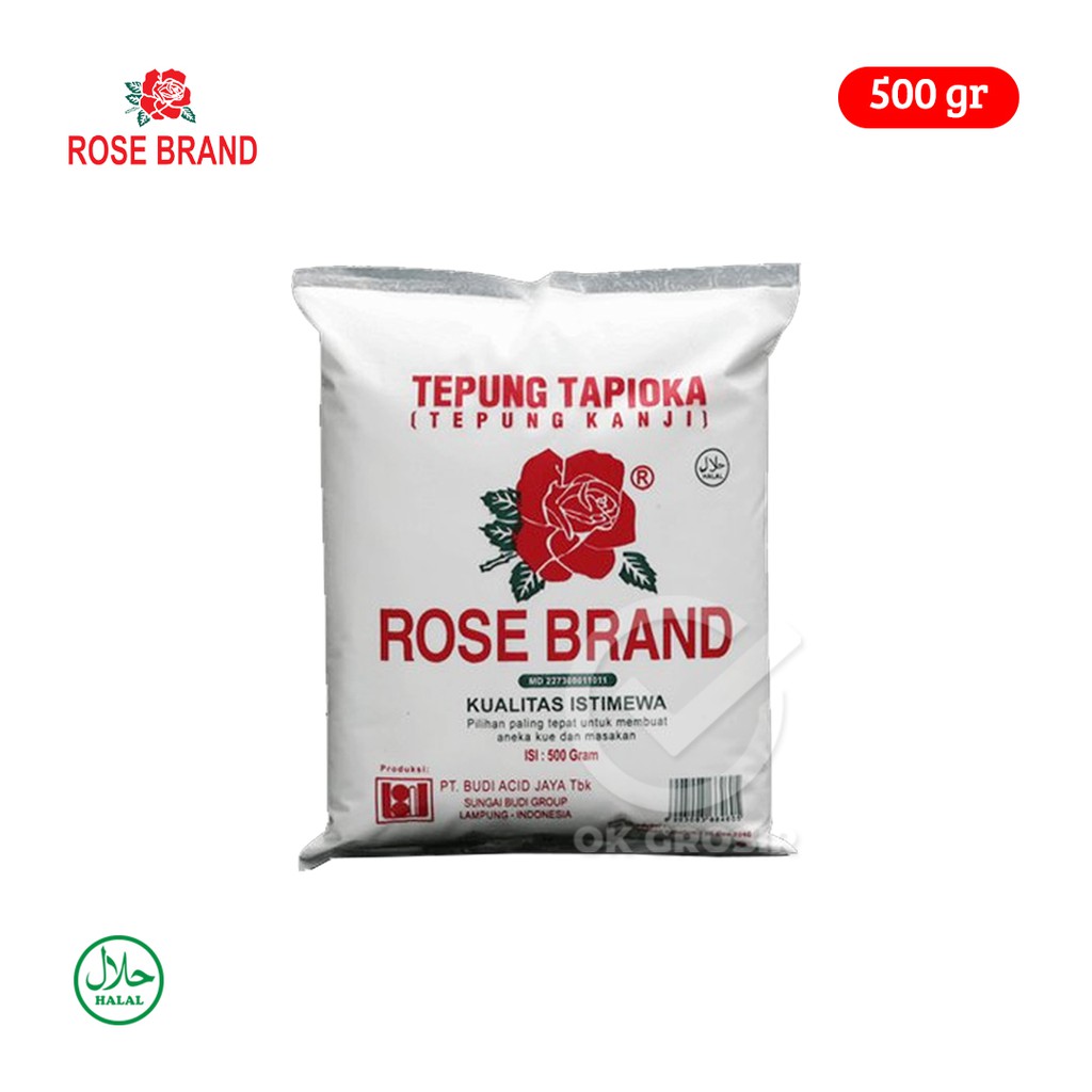 

Tepung Tapioka / Tepung Kanji Rose Brand / Bola Deli (500 gr)