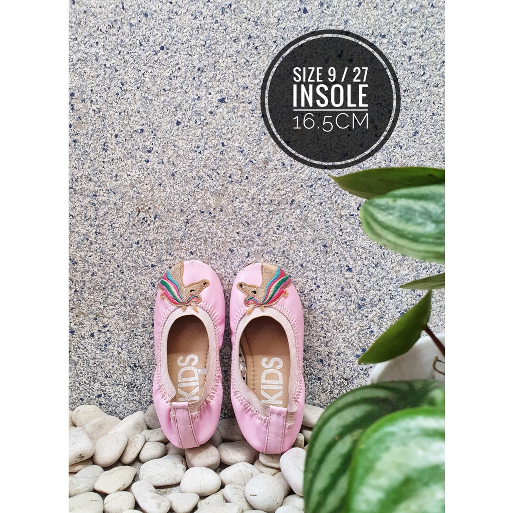 Preloved Cotton On Unicorn Ballet Shoes - sepatu anak / sepatu flat / sepatu anak perempuan / sepatu
