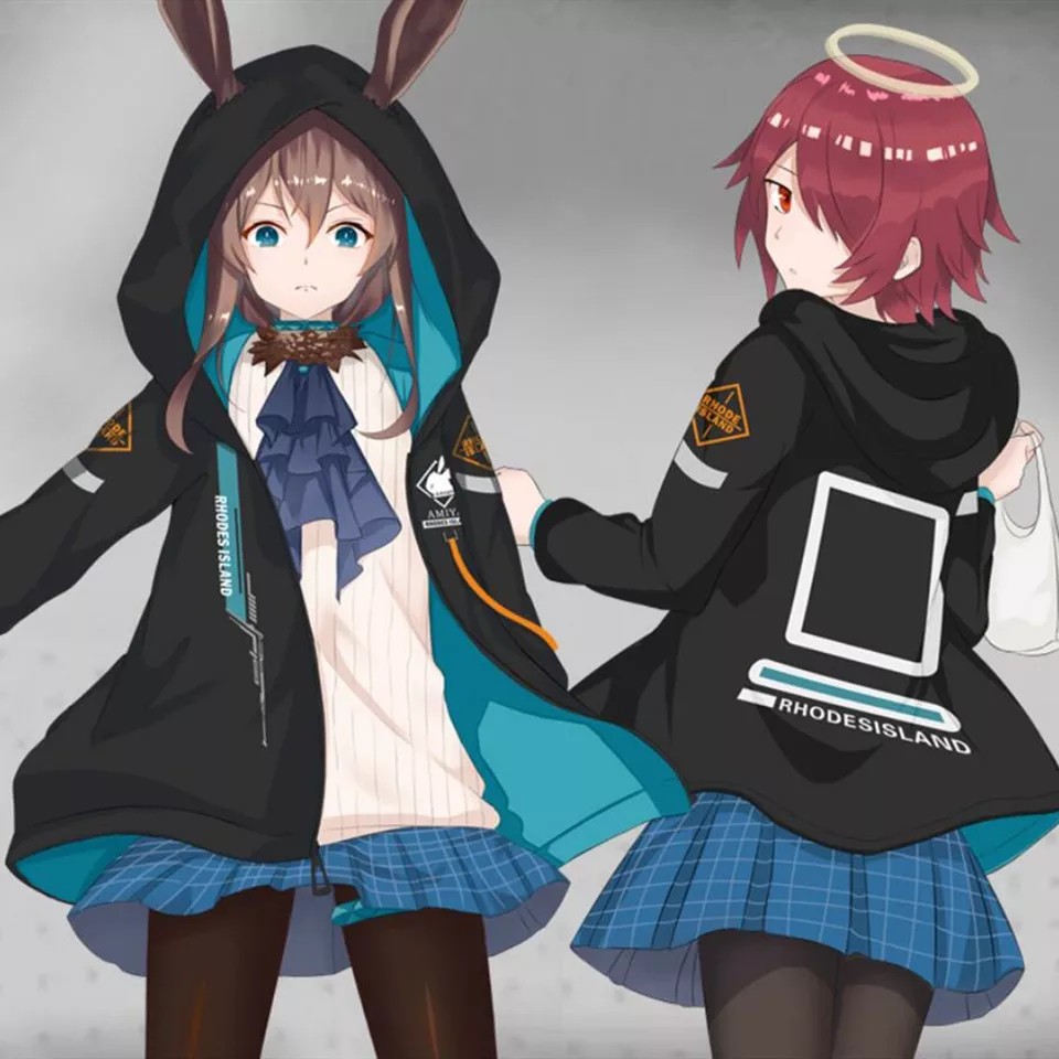 HOODIE SWEATER ARKNIGHTS AMIYA BUNNY RHODE ISLAND / KAOS GAME ARKNIGHTS