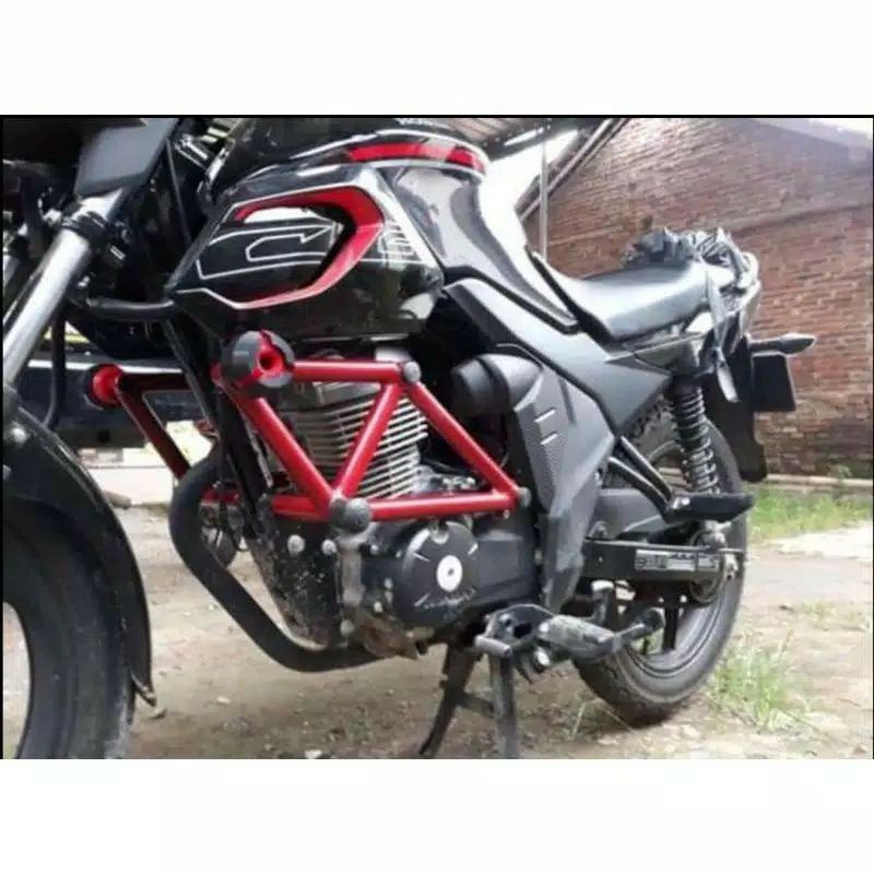 Tubular CB Verza 150 model baru plus jalu slider agna, Crashbar CB Verza 150 model baru