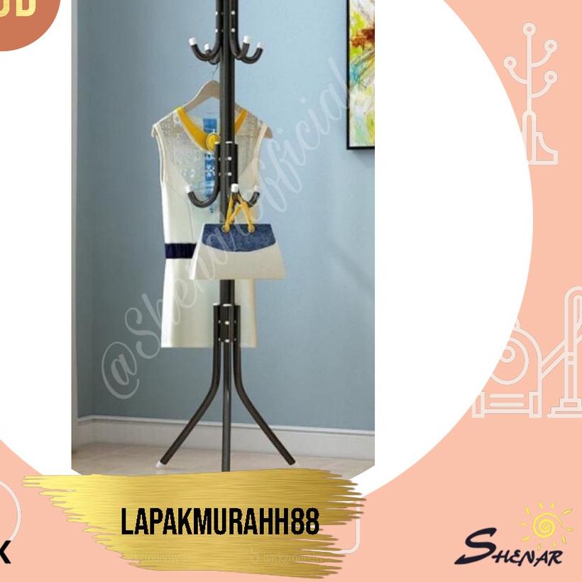 ➬ Bag Hanger / Bag Stand Hanger / Gantungan Tiang Berdiri / Hanger Gantungan Baju Tas Topi Serbaguna