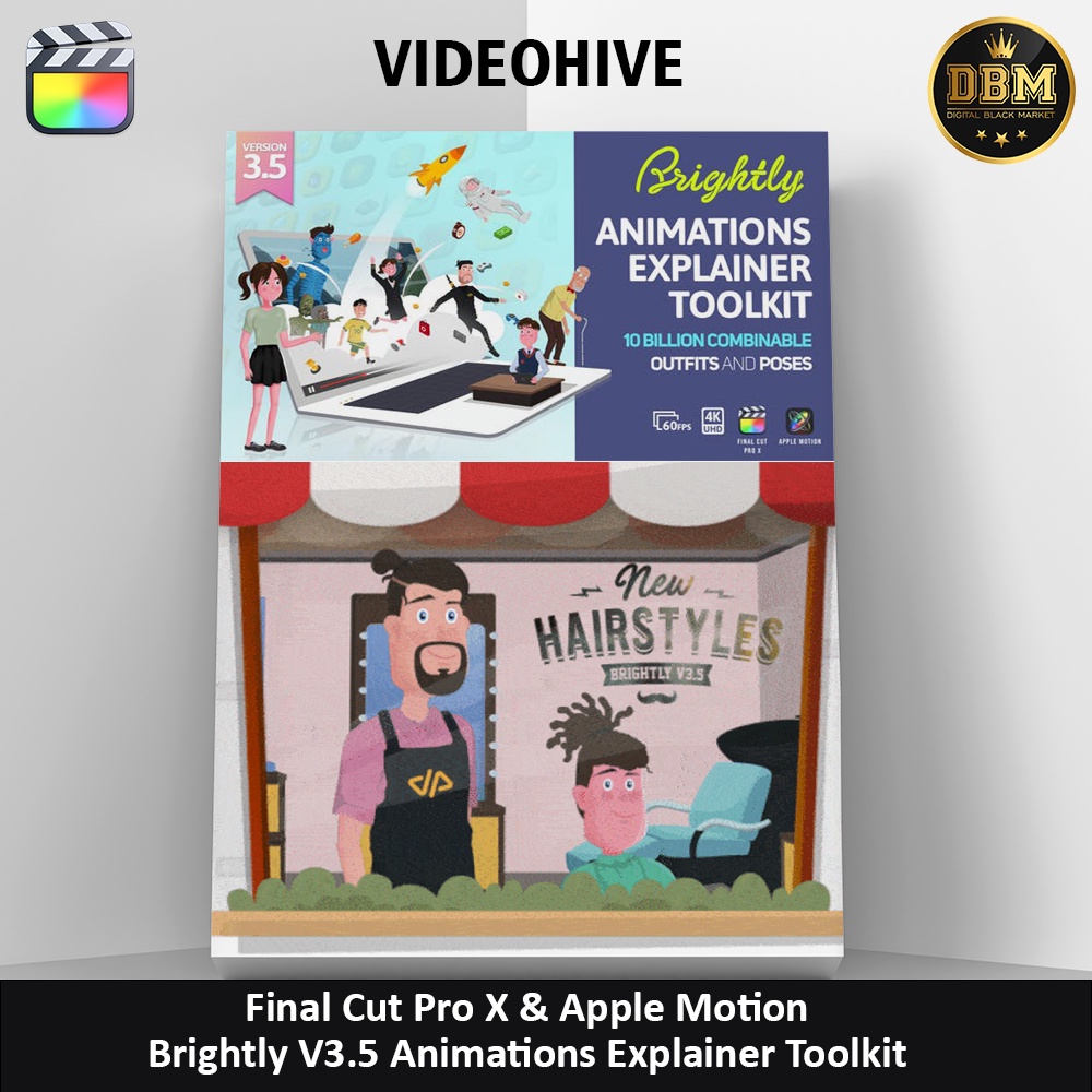 Brightly V3.5 Animations Explainer Toolkit - Final Cut Pro X &amp; Apple Motion