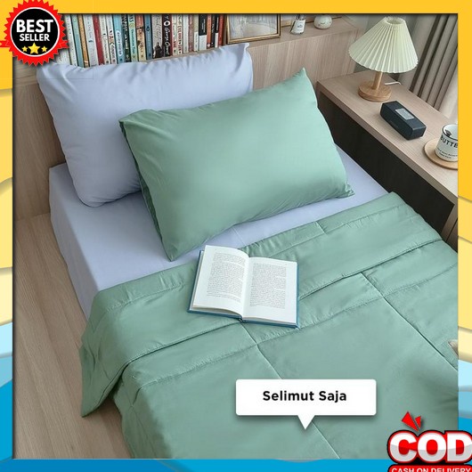 Selimut 180X200 Aesthetic Balmut Dewasa Premium Slimut Bulu Lembut Tebal Polos Murah AJ63 Selimut Be