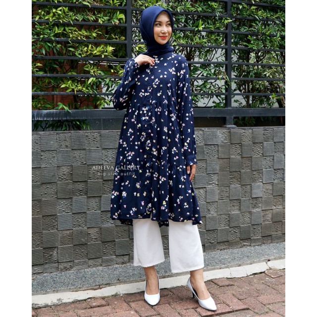 ADEEVA Flowy Tunik Jumbo Tunik Rayon Viscose