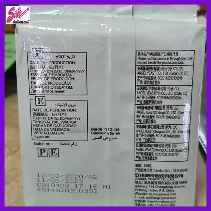 

Giragi- Angel Instant Yeast Ragi Instan 500Gr -Makanan-Minuman.