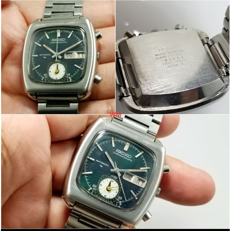 Jual Original RARE 70s Vintage Seiko Monaco automatic Chronograph 7016-5000  flyback Green hulk Dial all original | Shopee Indonesia