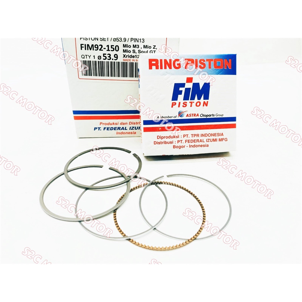 PISTON KIT MIO M3 MIO Z FINO 125 FIM92 FIM 92 PIN 13-4