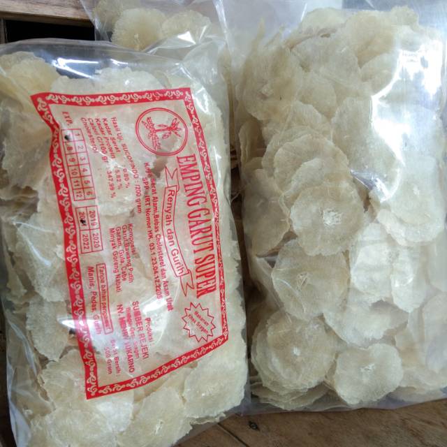 

Emping garut kwalitas no.1 Kemasan 1/2kg