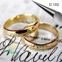 PROMO cincin lapis palladium cincin tunangan couple perak murni 980