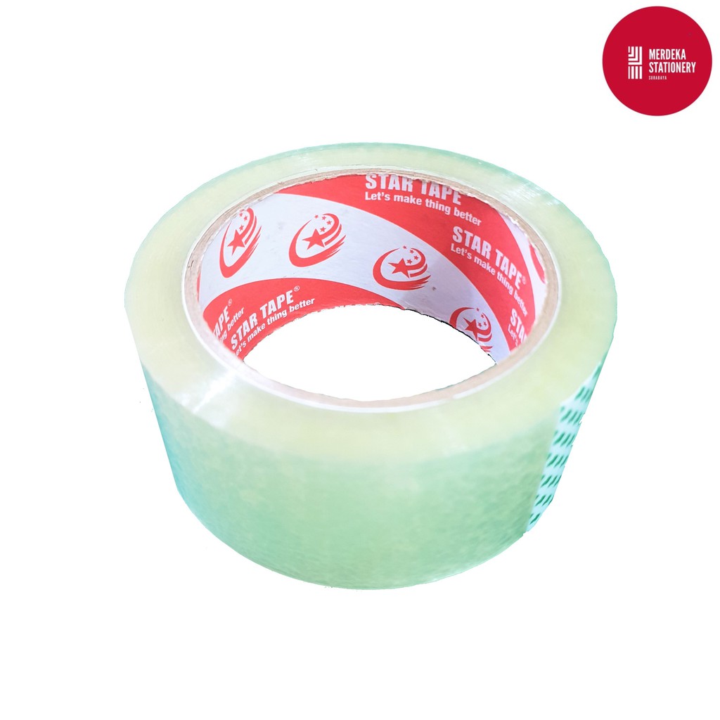 

Lakban/Plakban/Isolasi/Perekat Bening Star Tape 2"/inch/48 mm 90 yard MURAH