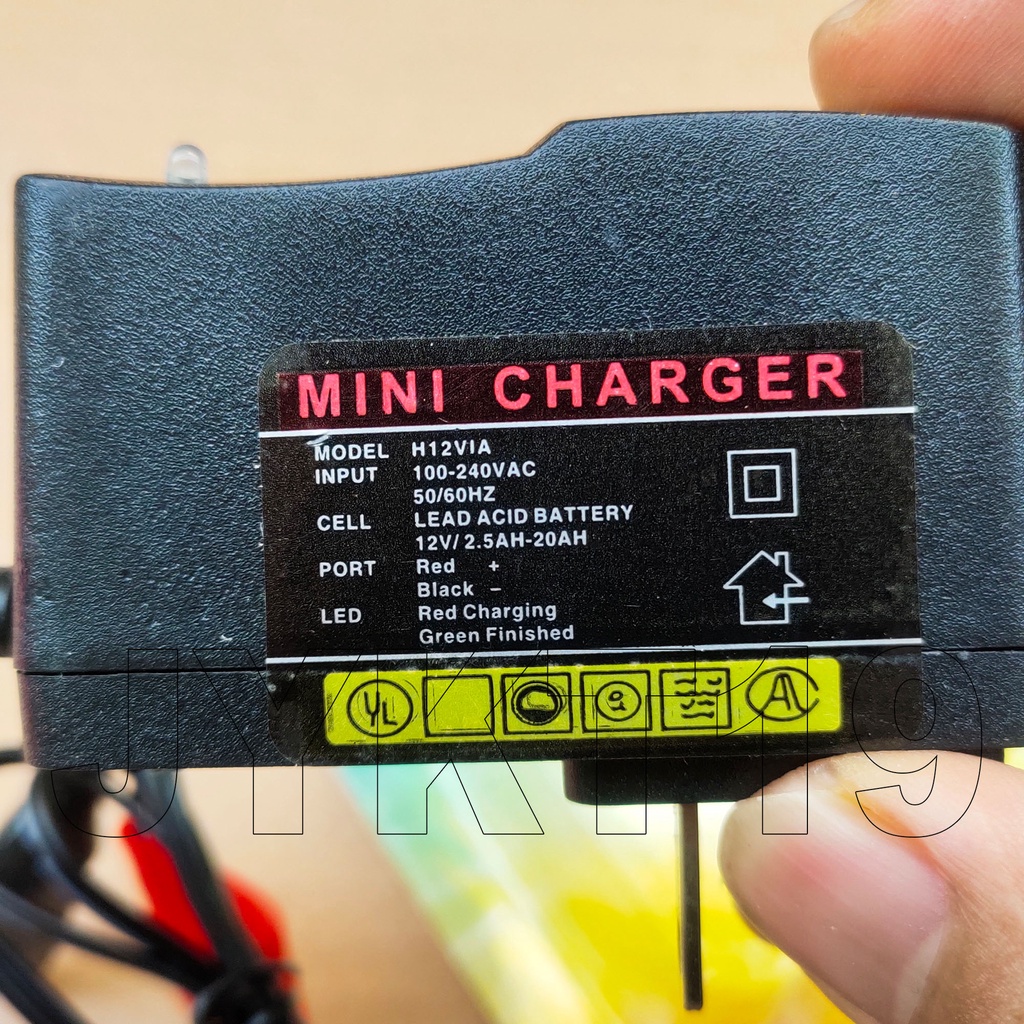 Adaptor charger aki accu 12volt adaptor tester