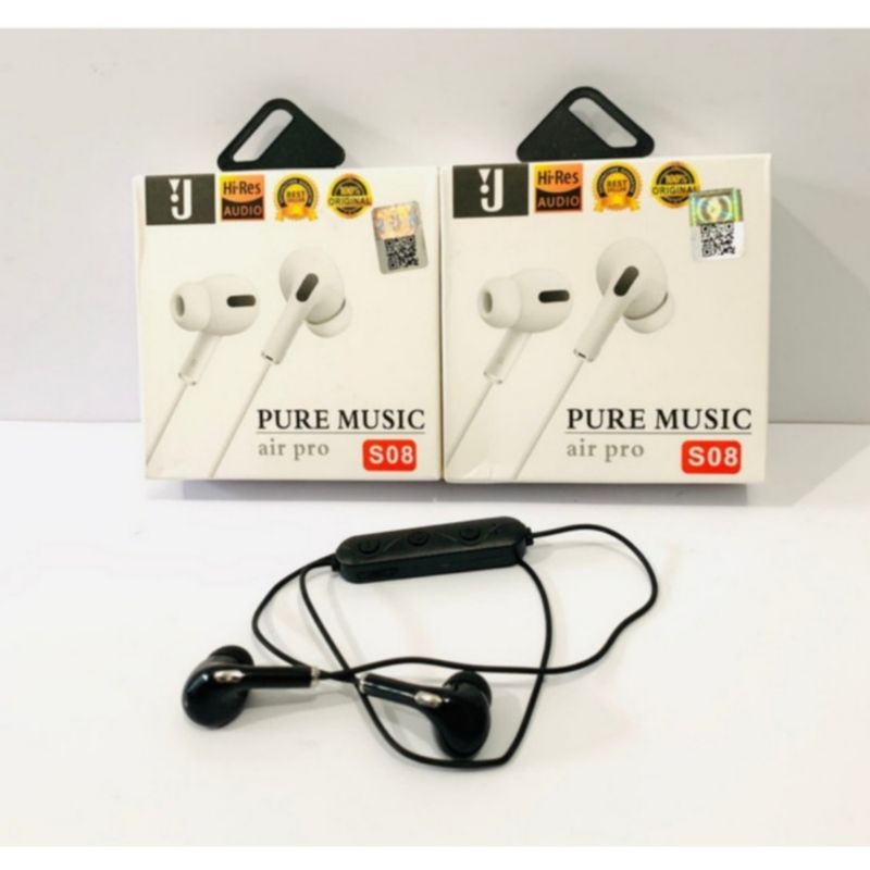 Handsfree Bluetooth Kabel J S08 Headset Bluetooth Kabel