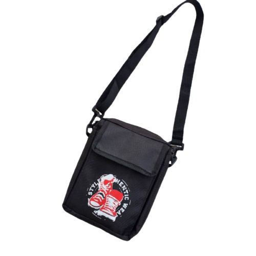 Grosir tas slempang mini pria Termurah / Sling bag Mini Sablon [A48]