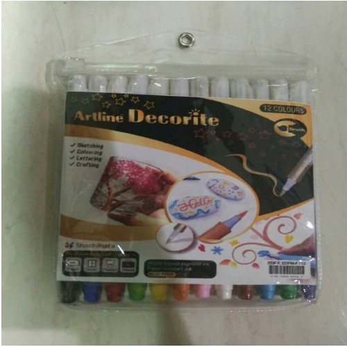 

ARTLINE DECORITE BRUSH LETTERING MARKER SET 12 WARNA EDF-F/12W