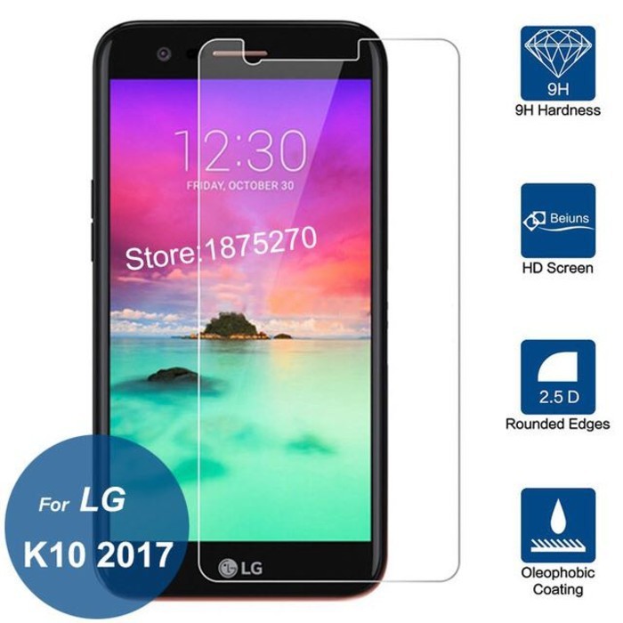 TEMPERED GLASS LG K8 2017 NEW ANTI GORES KACA FULL BENING - SCREEN PROTECTOR