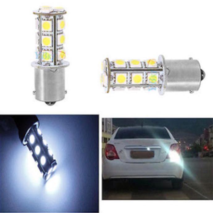 LAMPU REM STROBO KEDIP PUTIH 2 KAKI 1157 SMD 5050 18 TITIK