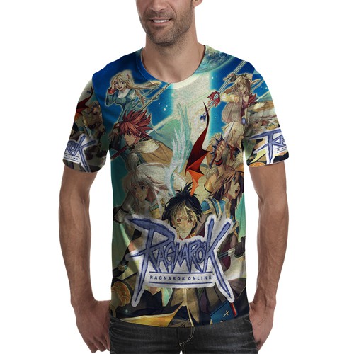 Kaos Ragnarok Online Tshirt Unisex Bahan Polyester Jersey T-SHIRT Fullprint Tees Casual Fashion RARE
