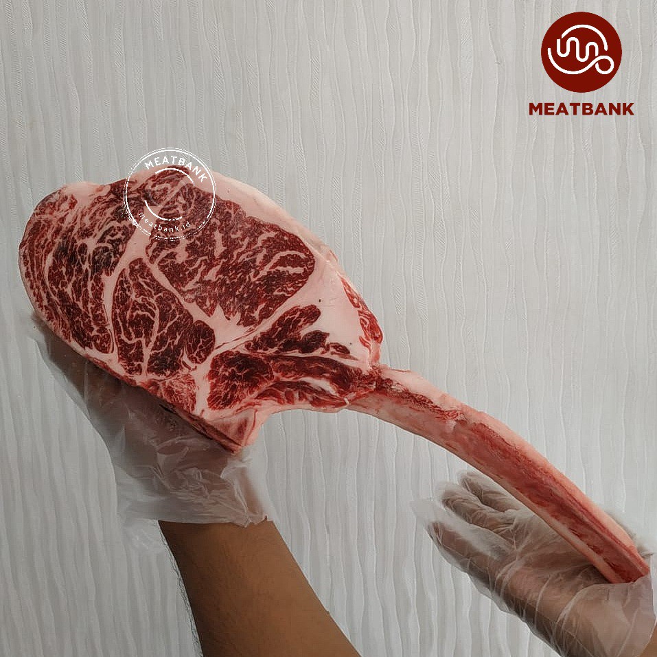 Jual Meatbank Tomahawk Wagyu Mb Daging Sapi Beef Steak Marbling Aus Shopee Indonesia