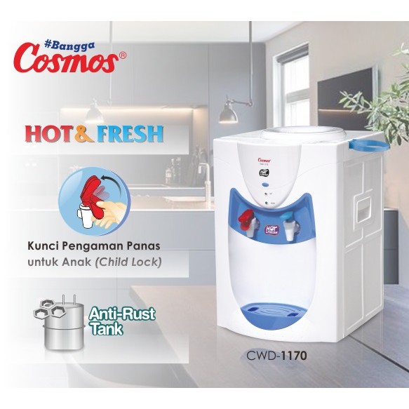 Cosmos Dispenser - Portable Dispenser - CWD-1170 - Hot &amp; Fresh Garansi resmi