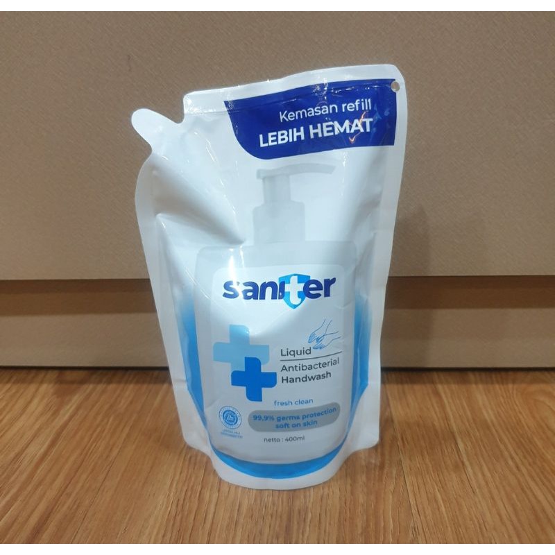 Saniter Liquid Hand Wash Fresh Clean Refill Pouch 400 Ml