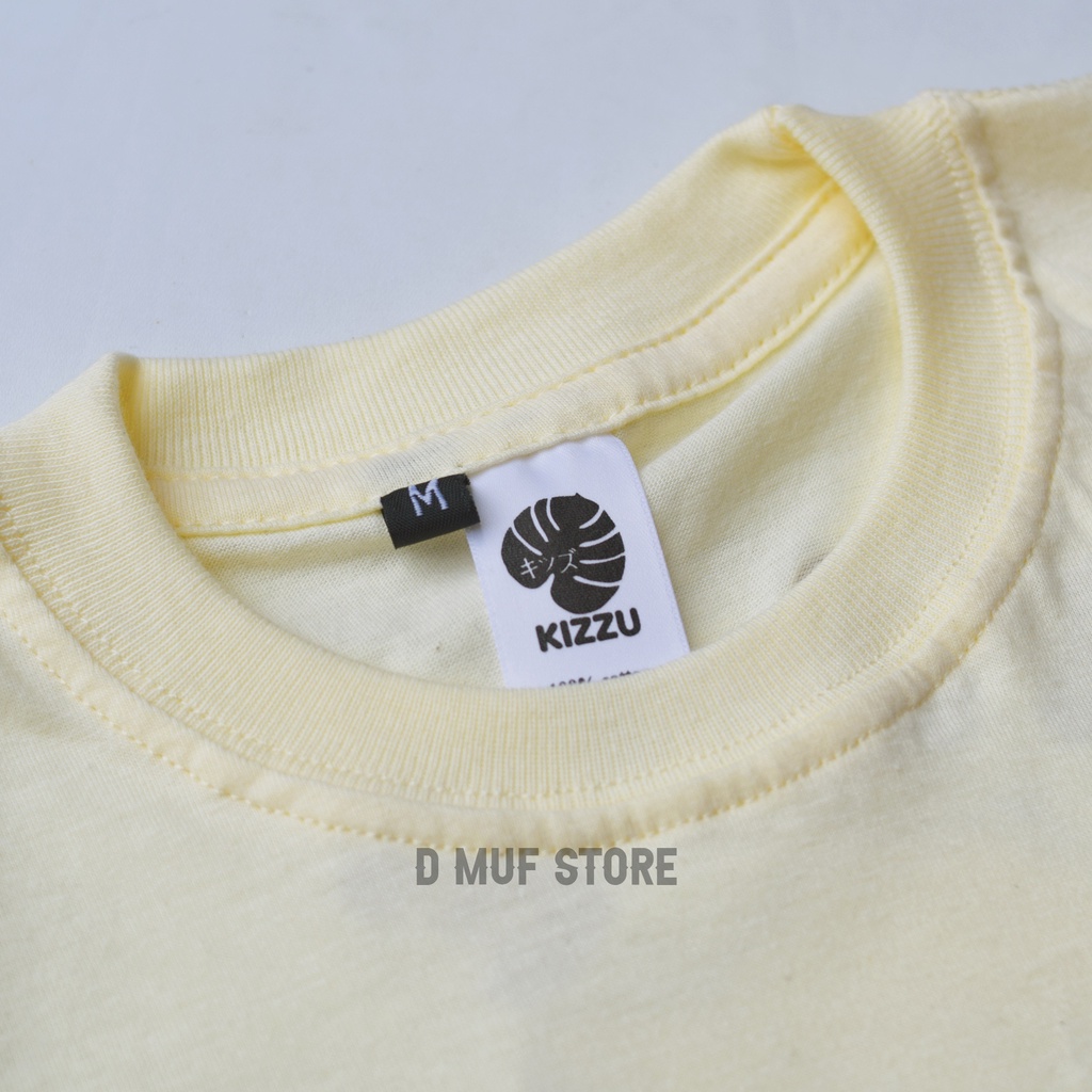 Kizzu Kaos Anak Premium Cotton 30s Usia 1-12 Tahun Space Cream- dmufstore