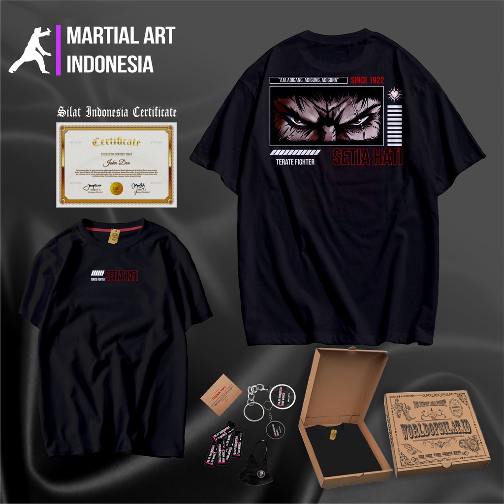 Jual KAOS SETIA HATI TERATE DISTRO PASHTER PUNKSHTER KAOS PSHT RAJA ...