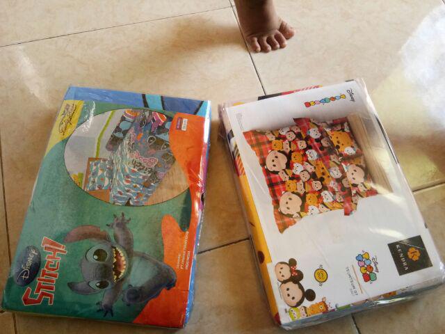 1 Kg  Only (hanya) Bedcover Fata Flammgo Navy 120x200