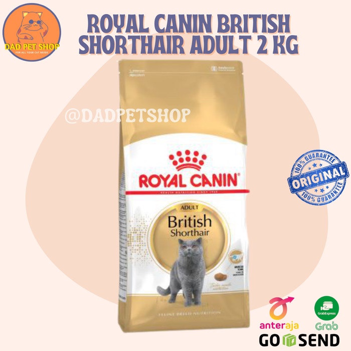 ROYAL CANIN BRITISH SHORTHAIR ADULT 2KG FRESHPACK 100% ORIGINAL / MAKANAN KUCING MURAH
