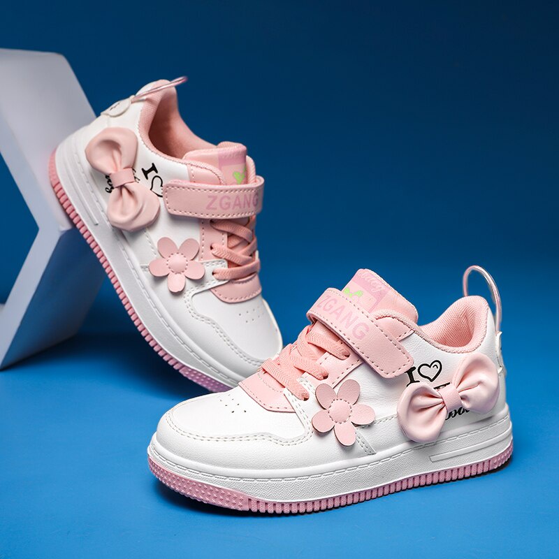 Sepatu Anak Perempuan ASTER MOTIF PINKY LOVE 039 Shoes - Sepatu Sport Anak Casual Import