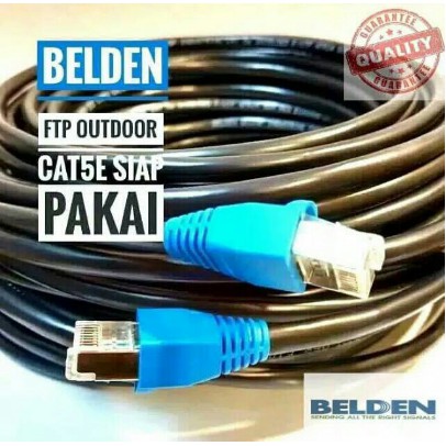 80 METER BELDEN KABEL LAN CAT5E STP OUTDOOR[CRIMPING RJ45 + PLUGBOOTH]