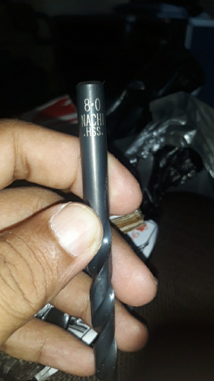 Mata Bor Besi Nachi Hss 8mm 8 Mm Straight Drills 8.0 8.0mm 8,0 8,0mm