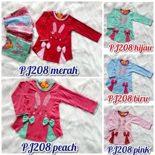  Baju  anak  perempuan  tangan panjang kombinasi bahan import  