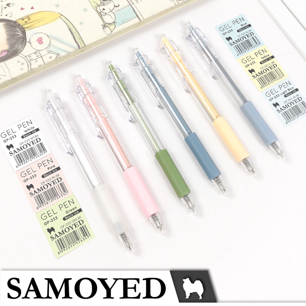 

Pulpen Mekanik / Cetek / Retractable Gel Pen Pastel Samoyed GP-233