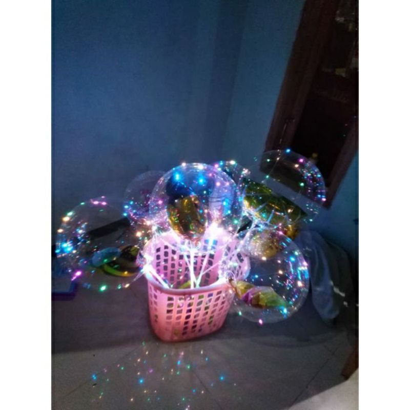 Balon LED Balon kedap kedip warna warni bagus murah