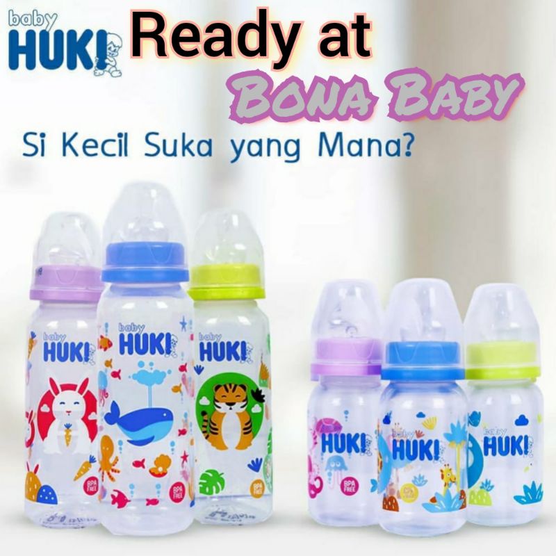 [Bonababy] botol huki / botol huki dot gepeng / botol 60ml / botol huki 120ml / botol huki 240ml