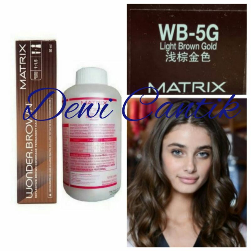 MATRIX WONDER BROWN LIGHT BROWN GOLD / WB-5G DAN OXYDANT