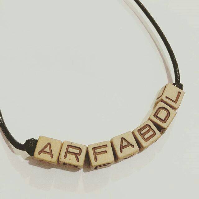 TERMURAH Words Necklace Kayu | Kalung Custom Nama Handmade