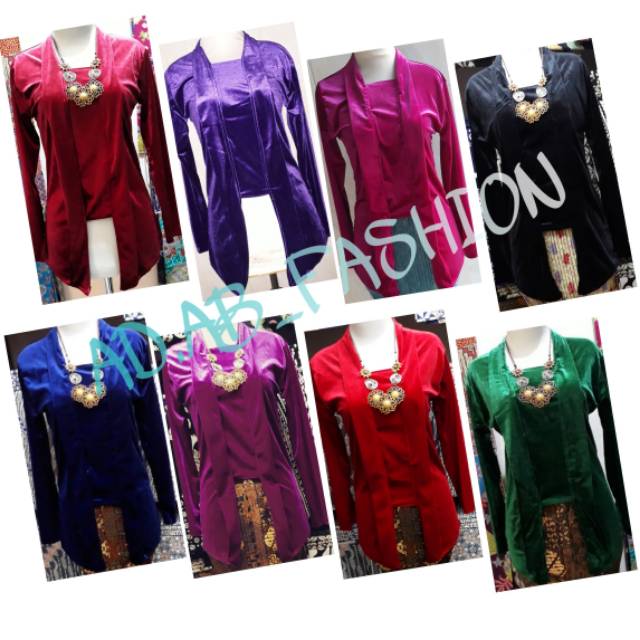 KEBAYA BLUDRU POLOS Kutubaru