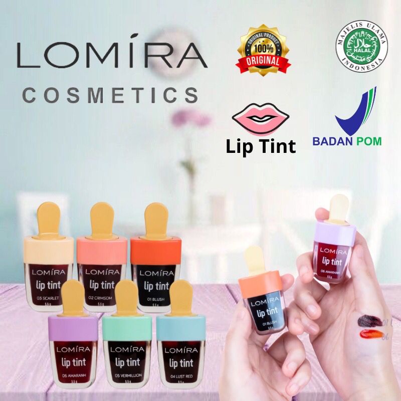 LOMIRA Cheek &amp; Lip Tint - Lipstick Lipstik Cair BPOM Original