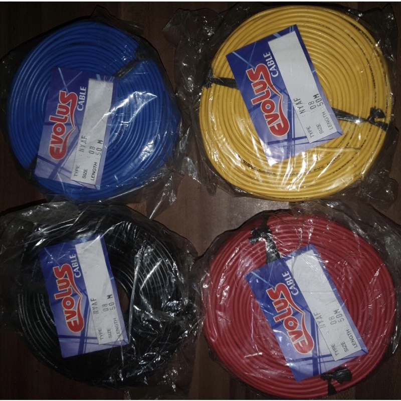 Kabel Listrik Serabut 0.8 mm NYAF Tunggal AWG 18