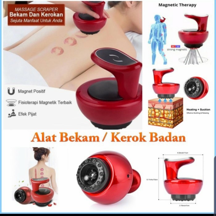 Alat Terapi alat kerik badan elektrik CKEYIN massage kerokan badan electric terapi(I0N0) Alat Terapi