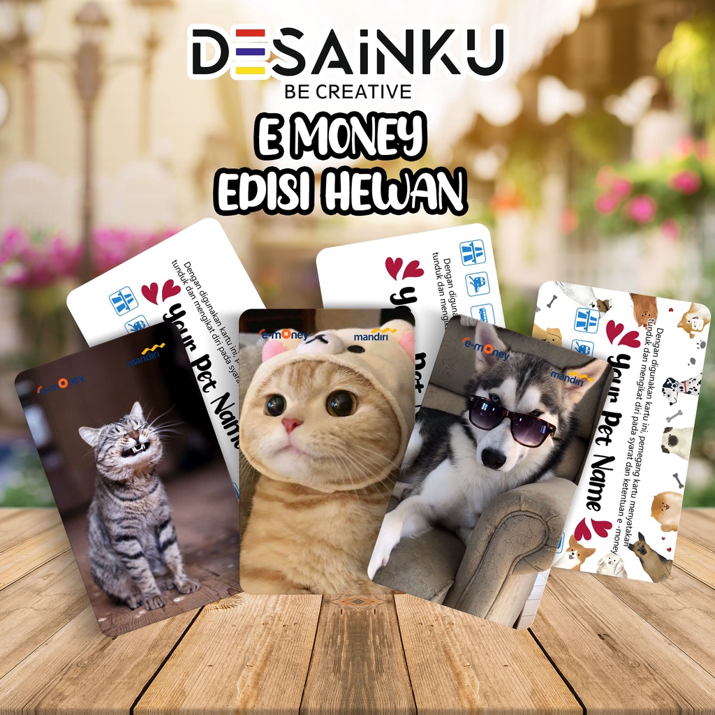 TERMURAH!!! E-money Kucing Lucu/ Emoney / TAP CASH / TAPCASH / FLAZZ / BRIZZI Custom / Emoney Cat/ E-TOLL / Kartu Lucu